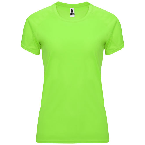 T-shirt sport publicitaire Femme 135gr Bahrain ROLY vert fluo